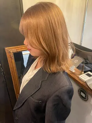 セミロング 韓国 / 中国ヘア 🦋Noniのヘアスタイル