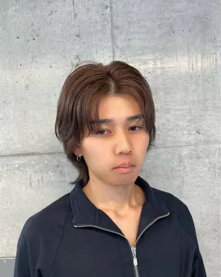 ミディアム ブリーチ/艶カラー/ メンズ♱ʜᴀʀᴜᴋᴀのヘアスタイル