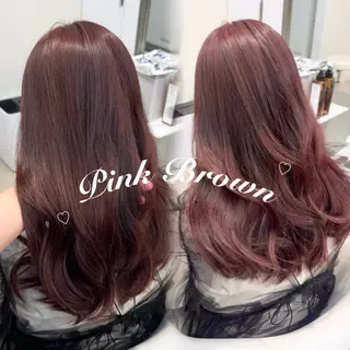 ロング カラー 暖色カラー🎀🎶 田辺 樹里のヘアスタイル