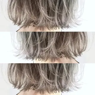 ミディアム カラー パーマ ヘアアレンジ tocca所属・毎月通える価格♪ 杉本真基のヘアスタイル