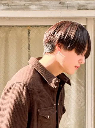 ショート カラー メンズ レディースモデル 募集中/下村迅のヘアスタイル