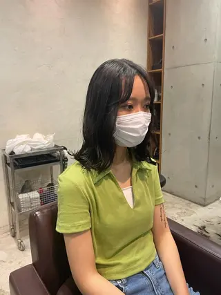 セミロング 高橋 りかのヘアスタイル