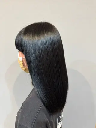 ミディアム 山口 泰広のヘアスタイル