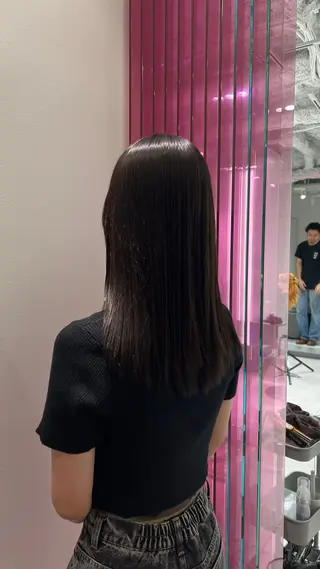 セミロング パーマ ☆ 透明感カラー HARUKA ☆のヘアスタイル
