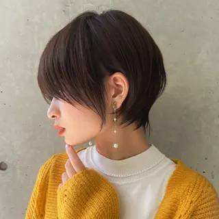 ショート カラー ⭐️顔周りのこだわり 可愛くします⭐️岡安のヘアスタイル