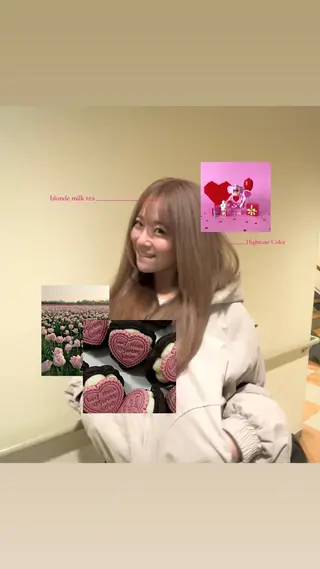 ロング キッズ 🎀みさき🎀 韓国レイヤー ボブ♡のヘアスタイル