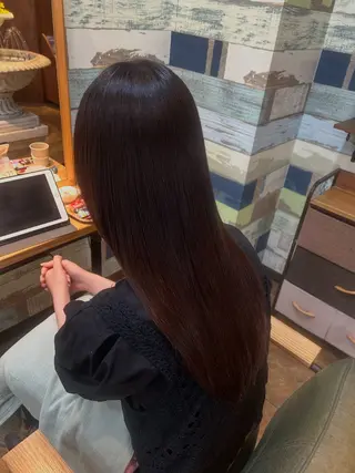 ロング 透明感カラー🫧🩵 林　菜々美のヘアスタイル