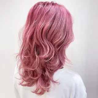 ミディアム カラー 縮毛矯正/髪質改善 /韓国風　山川春輝のヘアスタイル