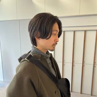 ミディアム メンズ ブリーチ/レイヤー 🌻Mutsumiのヘアスタイル