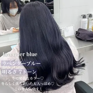 ロング カラー ヘアアレンジ メンズ 色気ある大人カラー /ブリーチなしのヘアスタイル