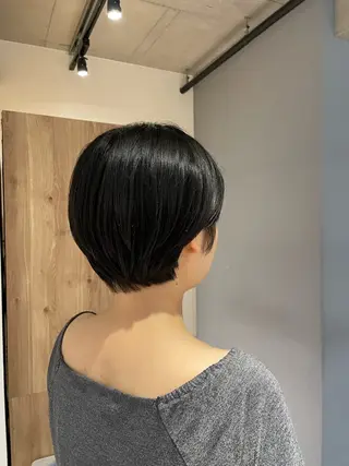 ショート 葉月/ボブ/ 透明感カラー／中目黒のヘアスタイル