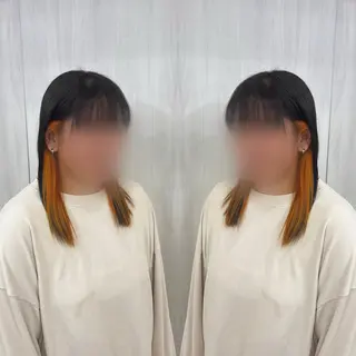 ミディアム カラー ☻モエカ/ハイトーン アレンジ☻のヘアスタイル