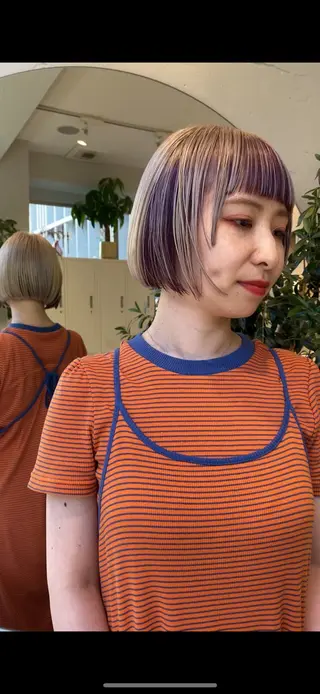 ショート カラー share salon OXY所属・🌈ショートの神様 🌈原田公祐のヘアスタイル