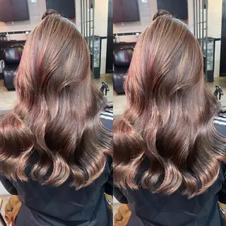 セミロング カラー ヘアアレンジ 色気グレージュ 🤍kosuke🤍のヘアスタイル