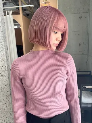 ショート カラー lani hair salon所属・SHOTO ハイトー ン/デザインカラーのヘアスタイル