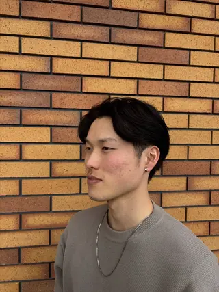 ミディアム メンズ カットインアルファα所属・日野 慎鷹のヘアスタイル