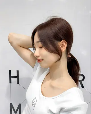 セミロング HARUKI MINATO JAPAN福岡所属・ショート/レイヤー /韓国ヘアNOBUのヘアスタイル