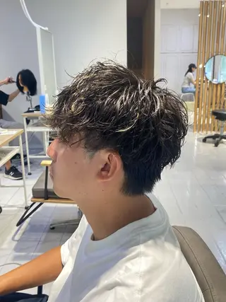 ショート パーマ メンズ 🇰🇷韓国風カット 🇰🇷　鈴木海斗のヘアスタイル