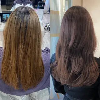 ロング カラー On所属・顔まわりカット🌟 くびれヘア/寺門遥輝のヘアスタイル