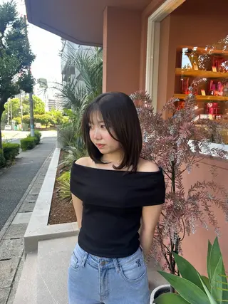 ミディアム カラー Inity少路店所属・青野 になのヘアスタイル