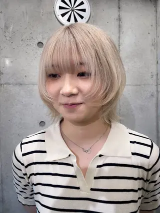 ショート ハイトーン/ブリーチ /ウルフ⛓️MAKIのヘアスタイル