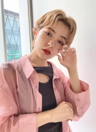 ミディアム カラー 🌈game🌈 下北沢店のヘアスタイル