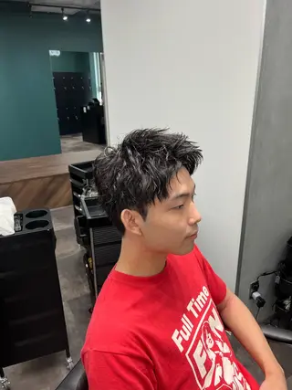 ショート パーマ メンズ メンズ特化🔥　齋藤 航のヘアスタイル