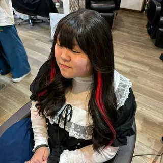 ロング 🎀ハイトーン/ 艶カラー/夕月🎀のヘアスタイル