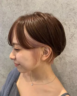 ショート カラー 韓国レイヤー 🔥春暁【はるき】のヘアスタイル