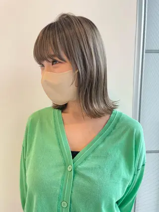ミディアム 永井 瑞穂のヘアスタイル