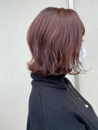 ミディアム カラー 吹田 駿 髪質改善縮毛矯正のヘアスタイル