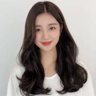 ロング 韓国特化エクステ🟨 エクステのヘアスタイル