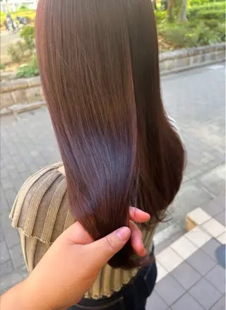 ミディアム 🌳武田藍花🕊️ 髪質改善 縮毛矯正のヘアスタイル