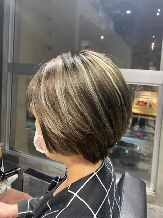 ショート カラー Agu hair lore沼館店所属・八戸パーマ/メンズパ ーマ/シンゴ。のヘアスタイル