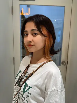 ミディアム カラー MAO SHIRATOのヘアスタイル