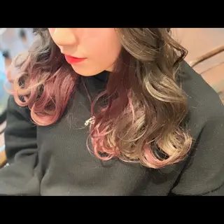 ミディアム カラー パーマ ヘアアレンジ メンズ moku所属・【mokuオーナー】 ちはるのヘアスタイル