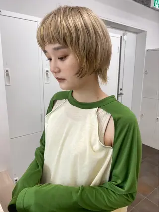 ショート レイヤーパーマ/ ショートパーマ/横浜のヘアスタイル