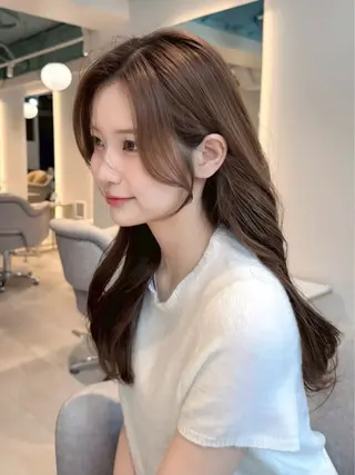 ロング カラー 𝐚𝐲𝐮𝐧𝐚 🤍のヘアスタイル