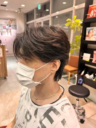 ミディアム メンズ EARTH大宮宮原店所属・🔥メンズ特化🔥 rikuのヘアスタイル