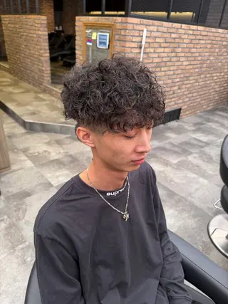 ミディアム メンズ特化 水口湧太のヘアスタイル