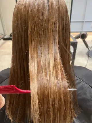 セミロング カラー La fith hair share野田阪神所属・タイガ/ｽﾀｲﾘｽﾄ /野田/福島/透明感のヘアスタイル