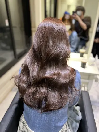 ロング カラー ブリーチなし/専門店 ASOBIのヘアスタイル
