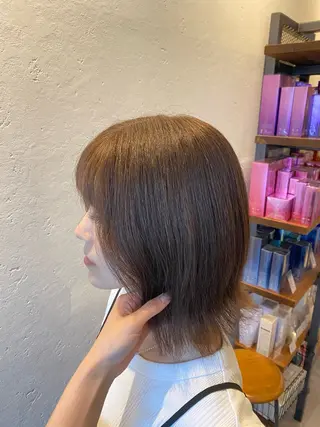 ミディアム 希優🌺ソムリエ /ブリーチ/カットのヘアスタイル