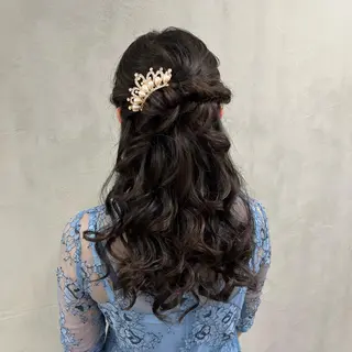 セミロング ヘアアレンジ 🫧tomoka 透明感カラー🫧のヘアスタイル