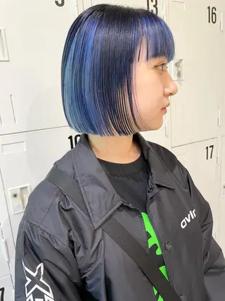 ミディアム 大角  実希のヘアスタイル