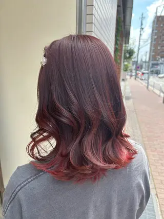 ミディアム カラー ヘアアレンジ 佐合 梨花 / eau〈オー〉のヘアスタイル