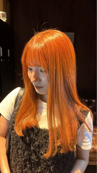 ロング カラー ブリーチ/アレンジ/ 19歳/新宿/アリルのヘアスタイル