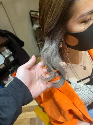 ミディアム カラー amie所属・amie三宮 NAKANOのヘアスタイル