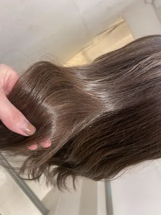 セミロング カラー ✨くびれスタイル✨️ 戸嶋穂乃香のヘアスタイル