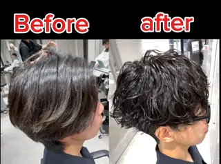 パーマ メンズ kearny-men's perm&men's cut- 北千住所属・メンズカット/ パーマ特化/イッチーのヘアスタイル